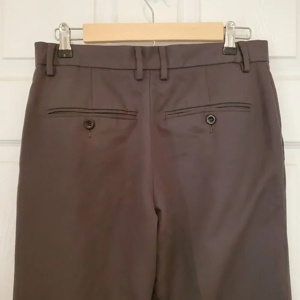 Men's Dockers Straight Fit D2 Dress Pants Size 30 × 32 Dark Gray